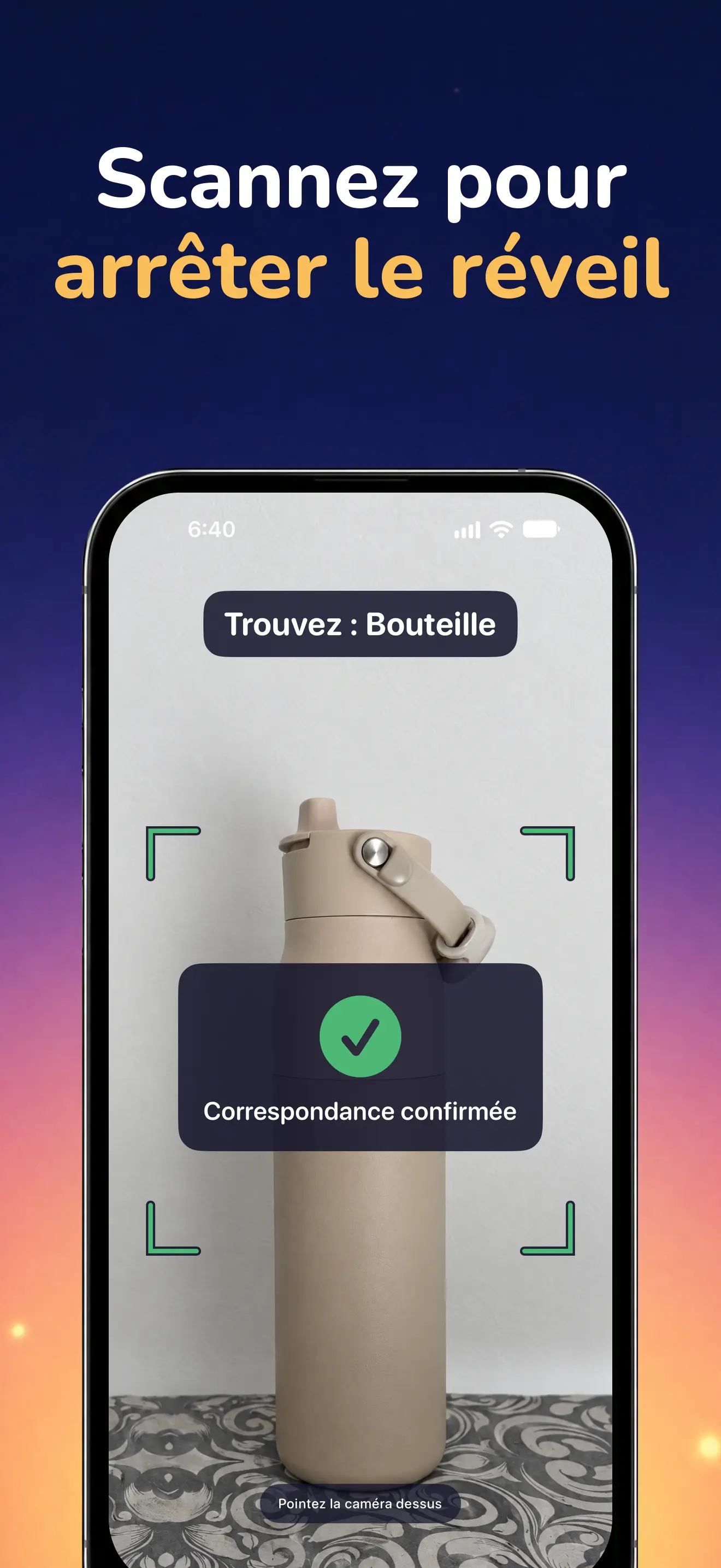 iPhone: Un objet reconnu avec confirmation verte