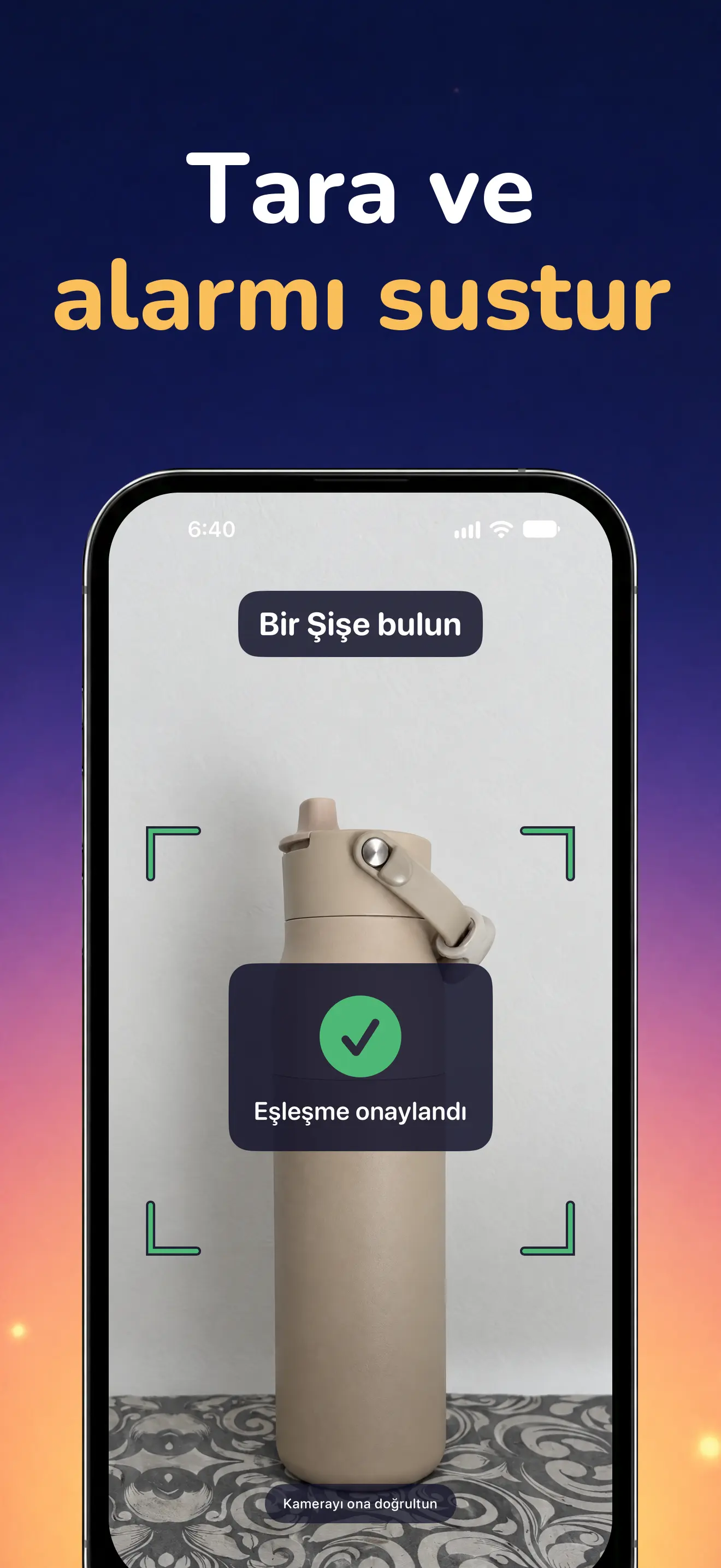 iPhone: Yeşil onayla tanınan nesne