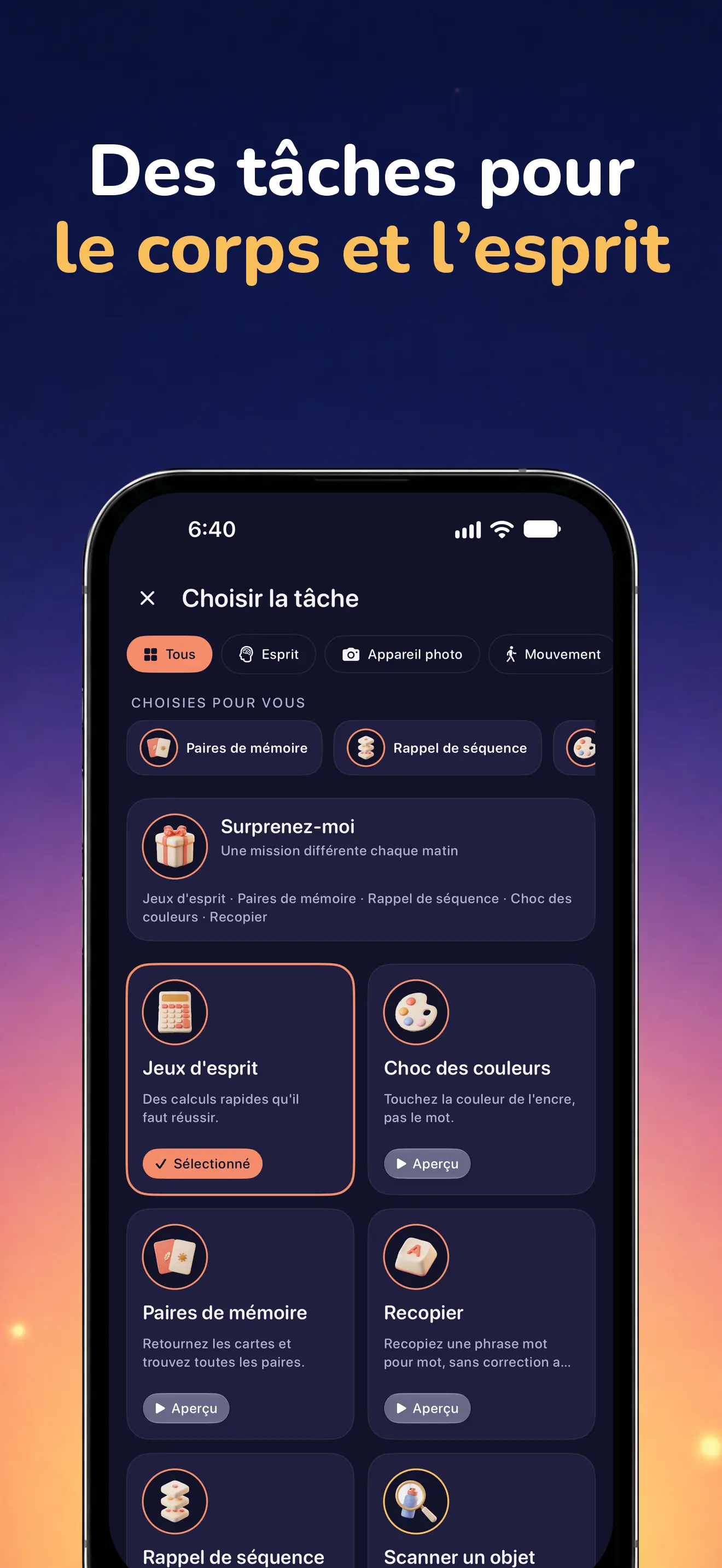 iPhone: Les missions de réveil disponibles