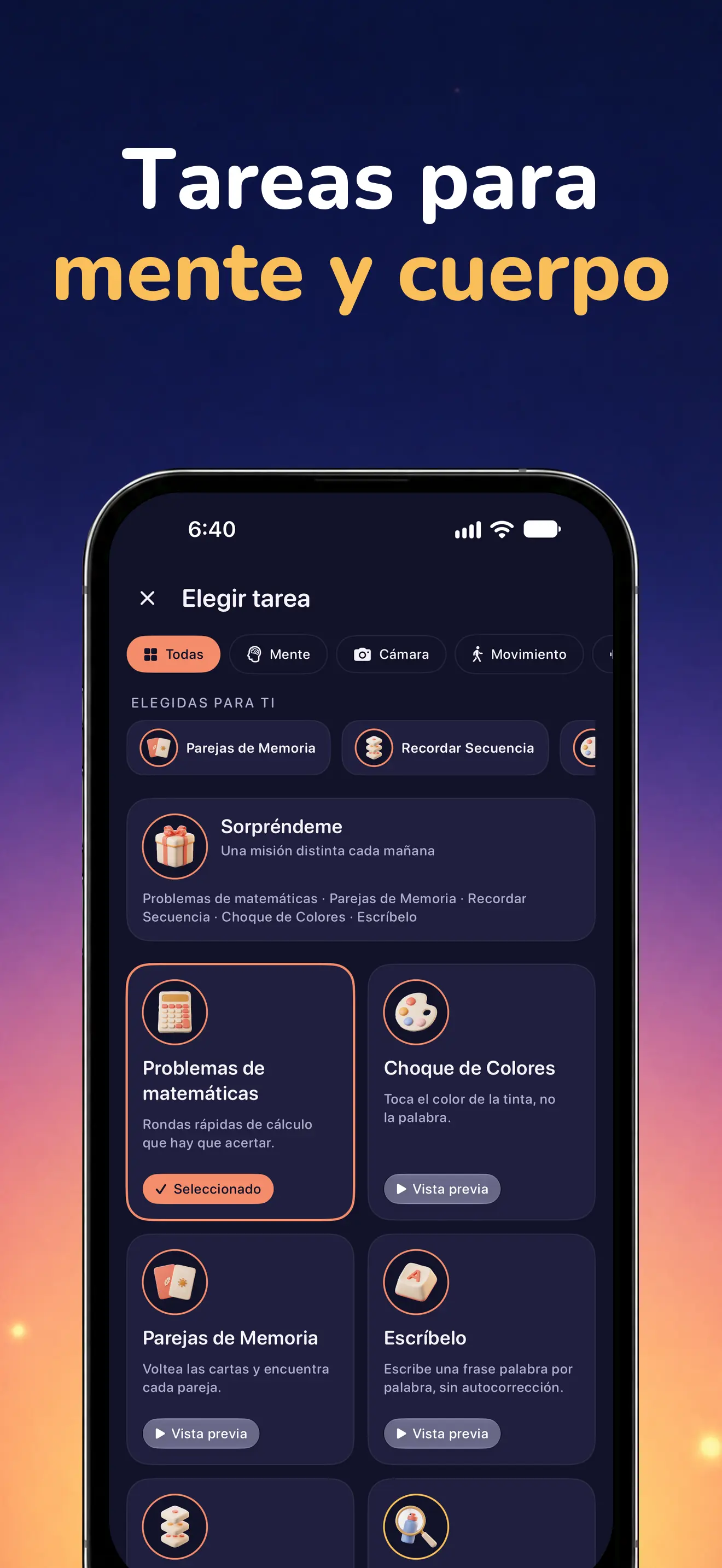 iPhone: Las misiones disponibles