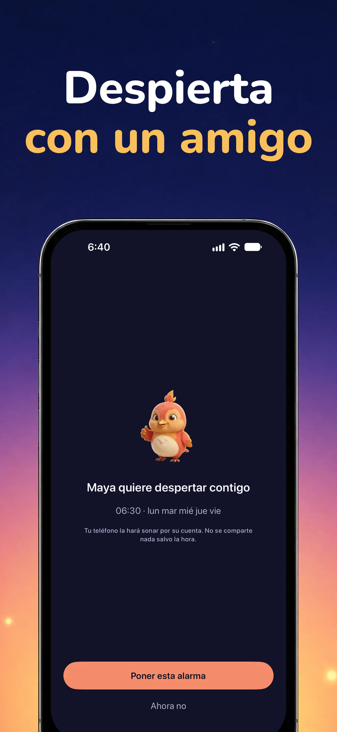 iPhone: Una alarma compartida con un amigo
