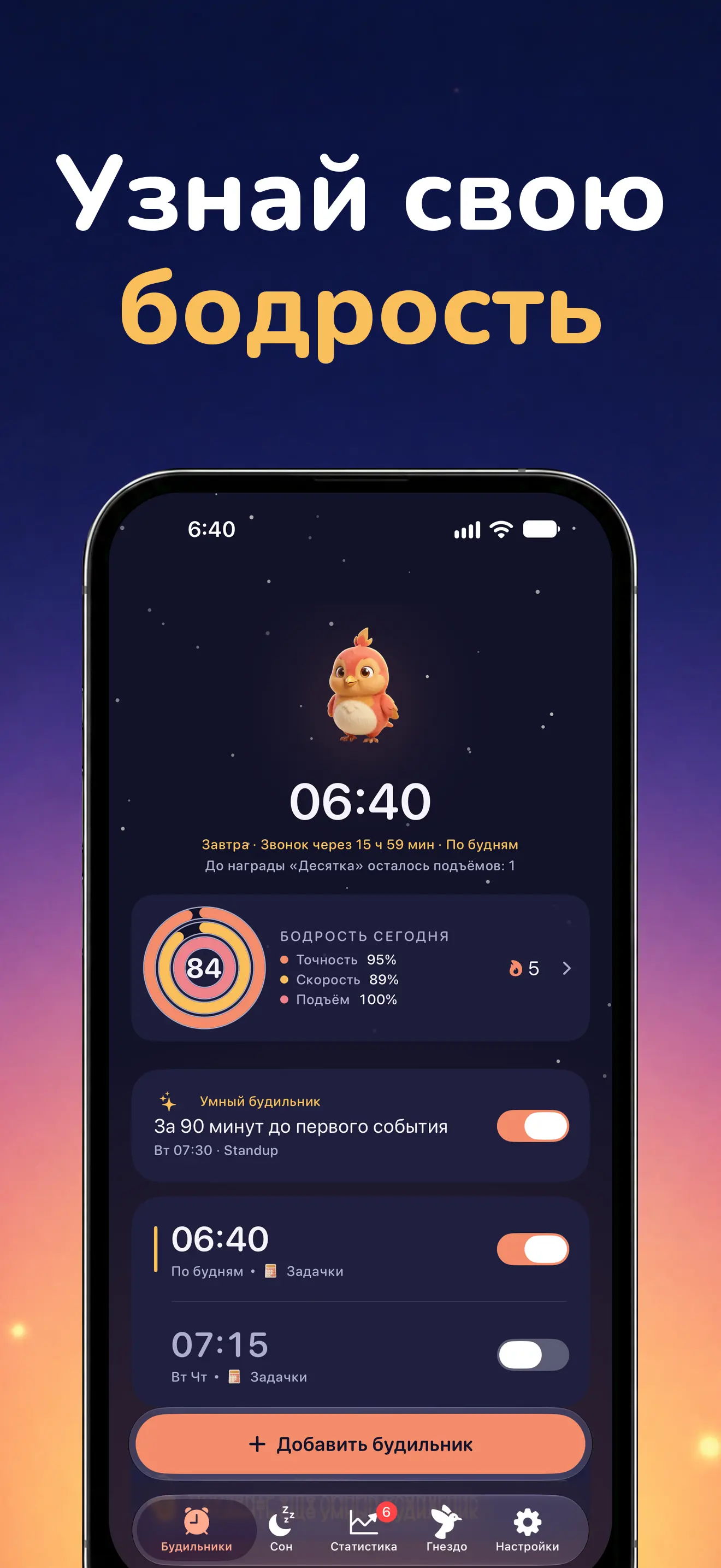 iPhone: Ежедневный результат Sharpness