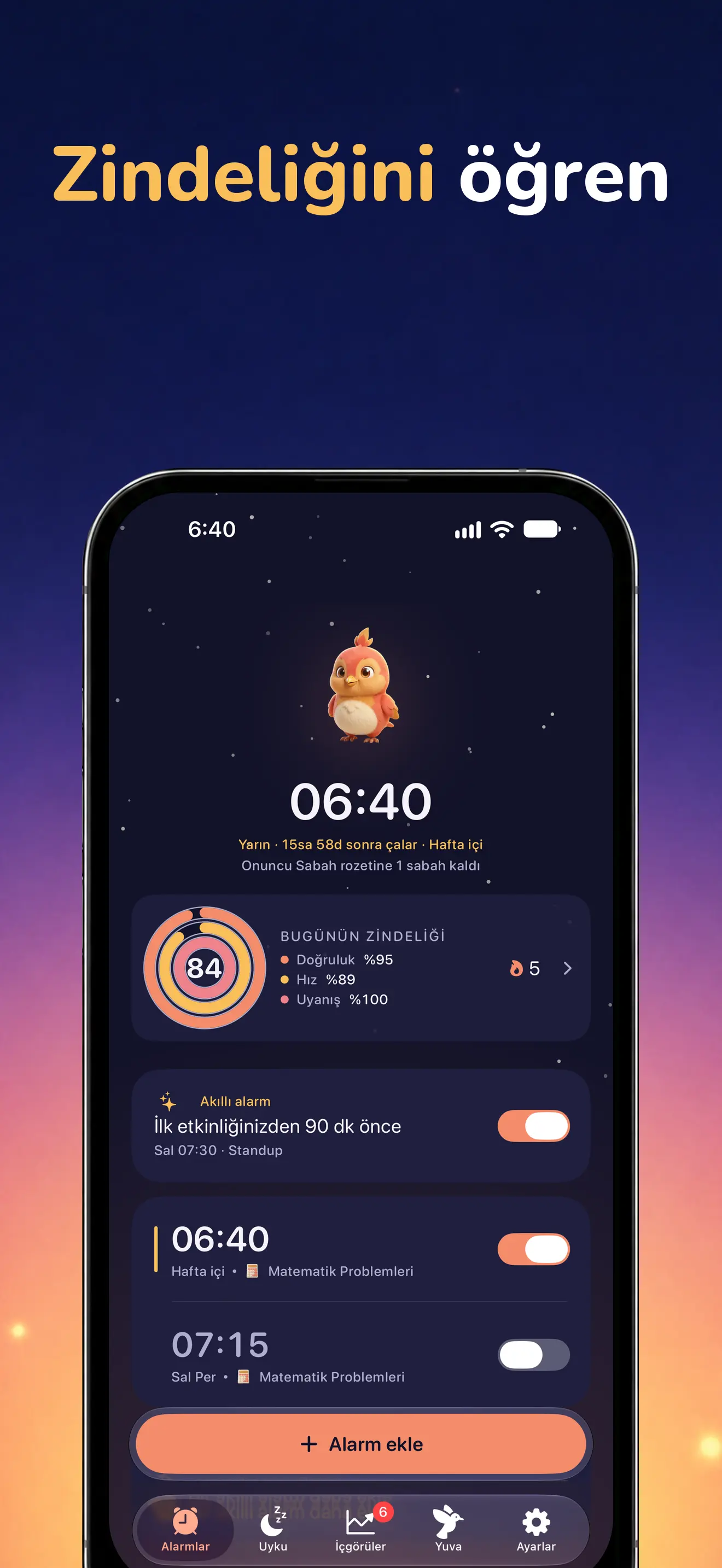 iPhone: Günlük Sharpness puanı