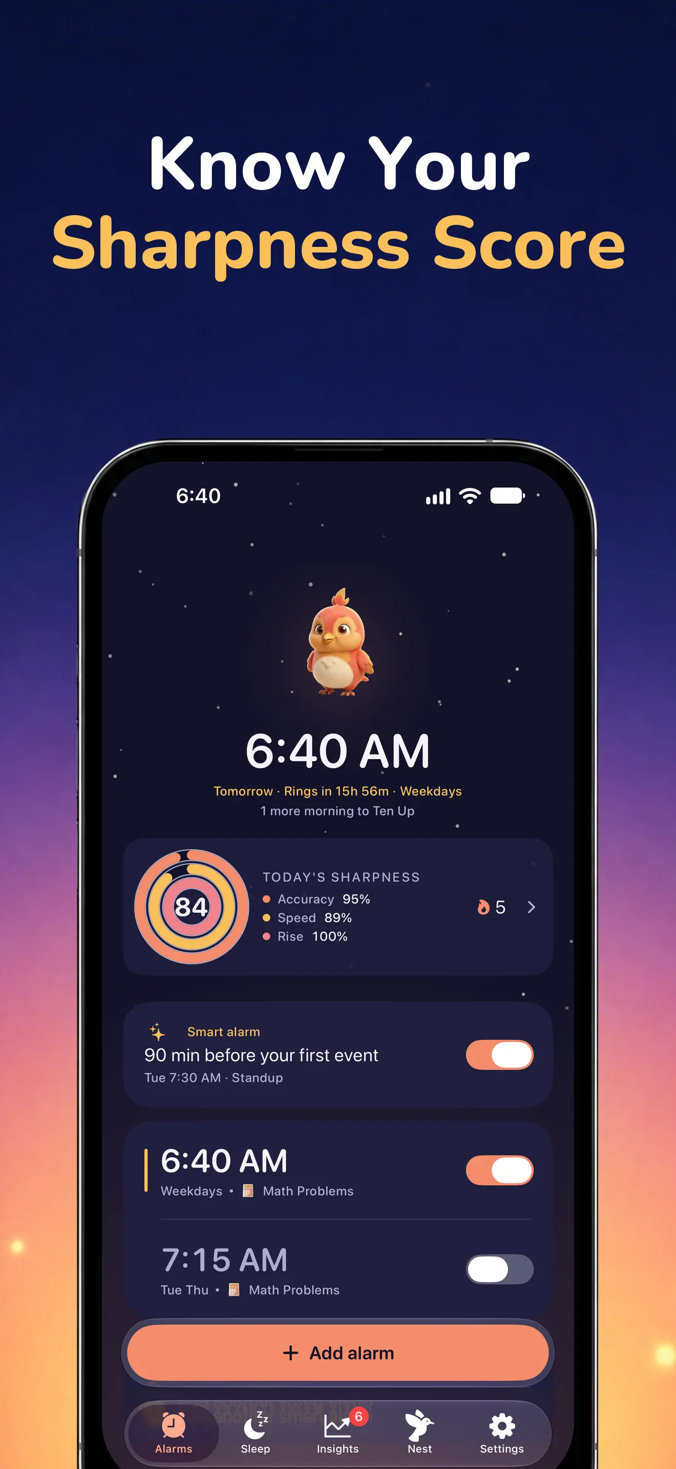 iPhone: The daily Sharpness Score