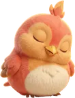 WakeSharp mascot, asleep