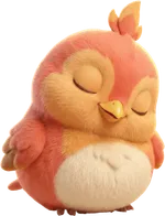 WakeSharp mascot, asleep