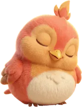 WakeSharp mascot, asleep