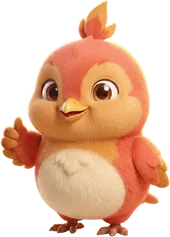 WakeSharp mascot, encouraging