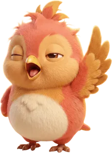 WakeSharp mascot, waking